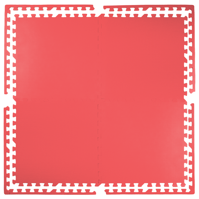 Zestaw 6szt | Mata puzzle 1cm (60x60cm) - Czerwony