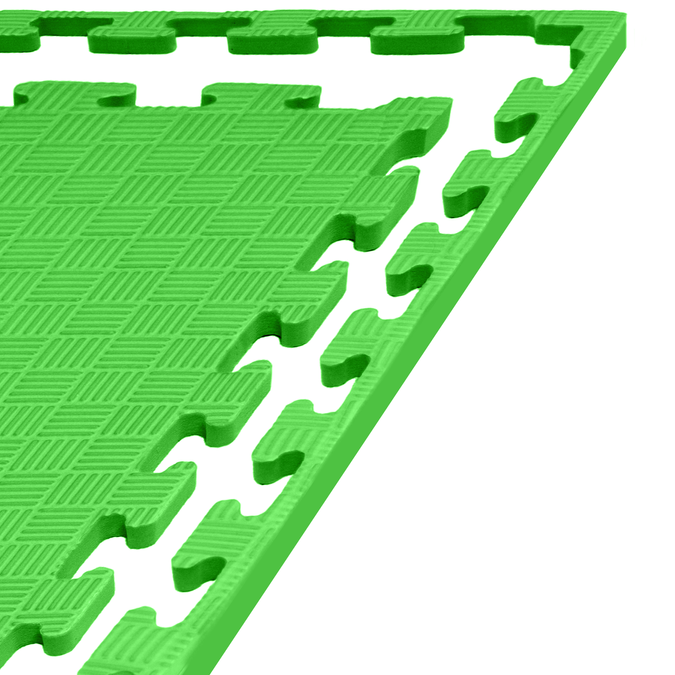 Foam floor puzzle mat 1,5cm (100x100cm) - Green