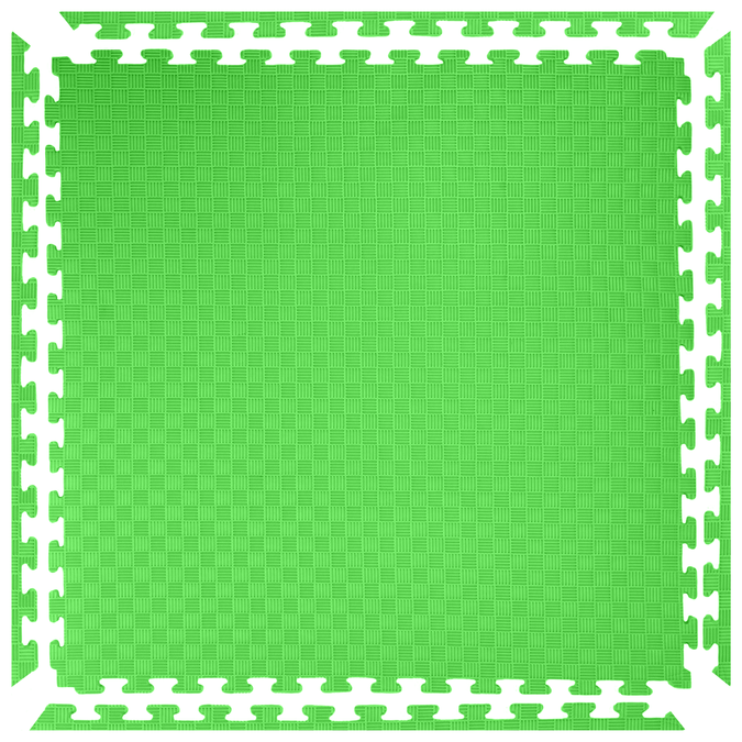 Foam floor puzzle mat 1,5cm (100x100cm) - Green