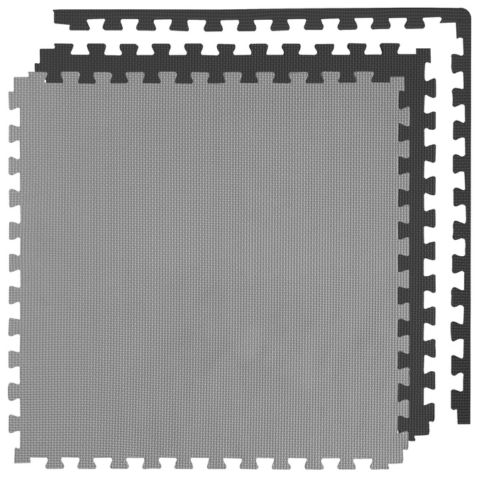 Foam floor puzzle mat 2cm (60x60cm) - Grey - Graphite