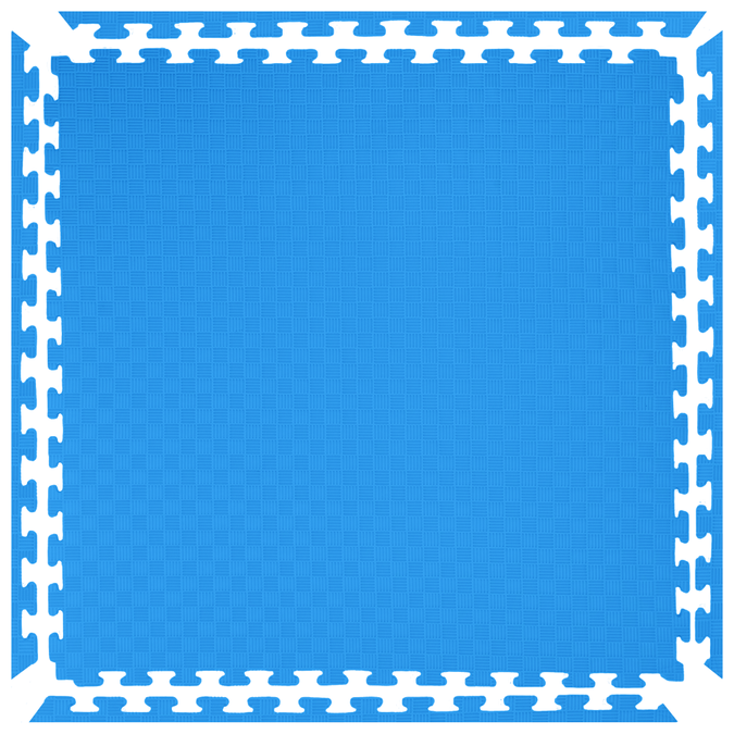 Mata piankowa puzzle PRO 1,5cm (100x100cm) - Niebieski